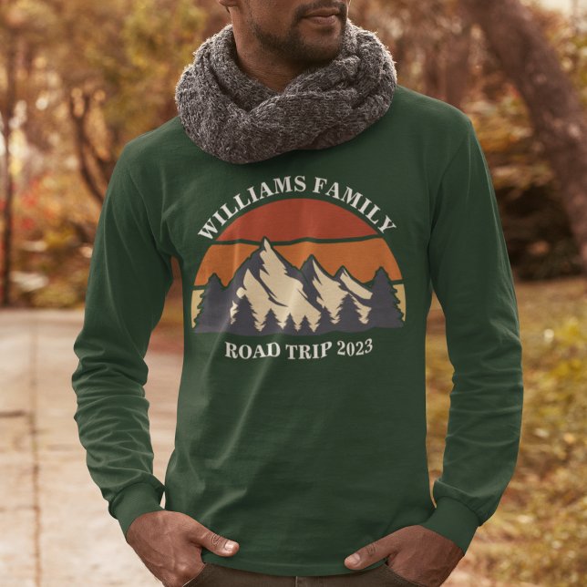 Family Reunion Road Resa Sunset Anpassningsbar Lån T Shirt (Skapare uppladdad)