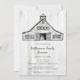 Family Reunion Rustic Land Barn Inbjudningar