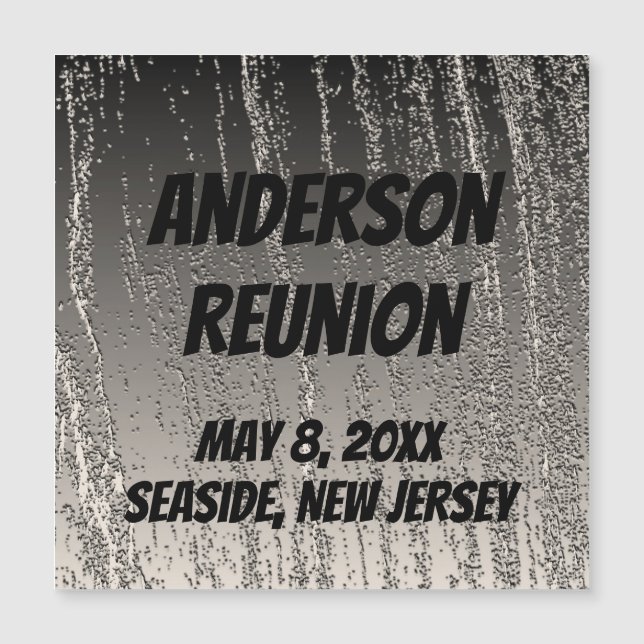 Family Reunion Silver Rand Keepsaki-meddelande (Framsida)