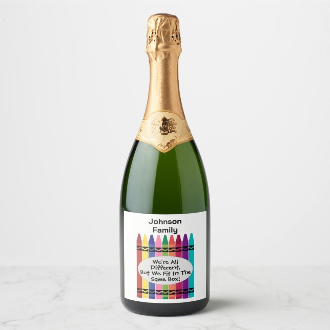Family Reunion Sparkling Wine Label (Framsida)