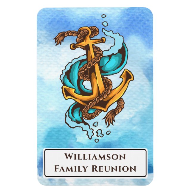 Family Reunion Stateroom Door Marker Cruise Magnet (Vertikal)