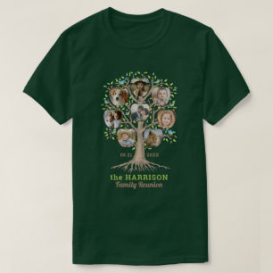 Family Reunion Träd Photo Collage Personlig Dk T Shirt