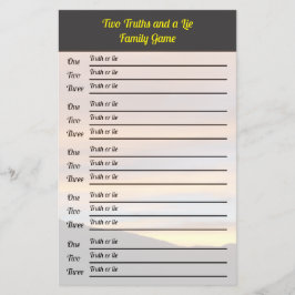 Family Reunion Truth eller Ljug och Vilka Prisa sp Flygblad