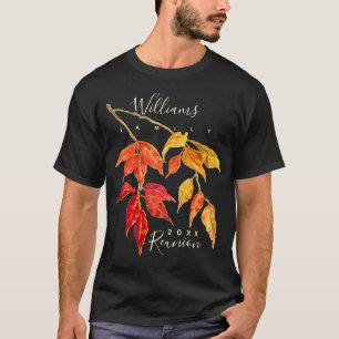 Family Reunion Watercolor Höst löv T-Shirt