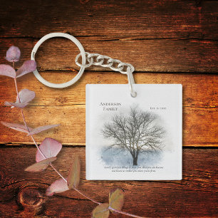 Family Reunion Watercolor Träd Party favors