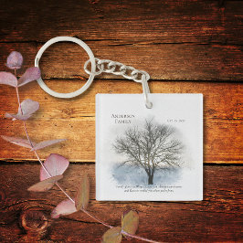 Family Reunion Watercolor Träd Party favors