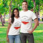 Family Reunion Watermelon T Shirt<br><div class="desc">Planerar du en familjeåterförening? Dessa vackra T-shirts dekoreras med vattenfärgsvansar. Enkel anpassade för alla dina familjemedlemmar. Ursprunglig vattenfärg © Michele Davies.</div>