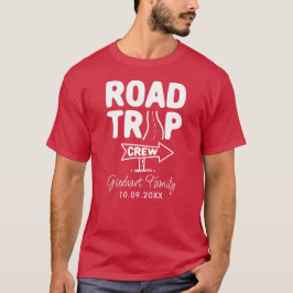 Family Road Resa Crew Typography RV Camper Travel T Shirt