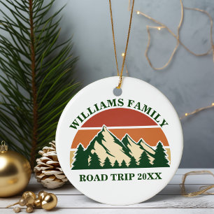 Family Road Resa Mountains Söt Anpassningsbar Keep Julgransprydnad Keramik