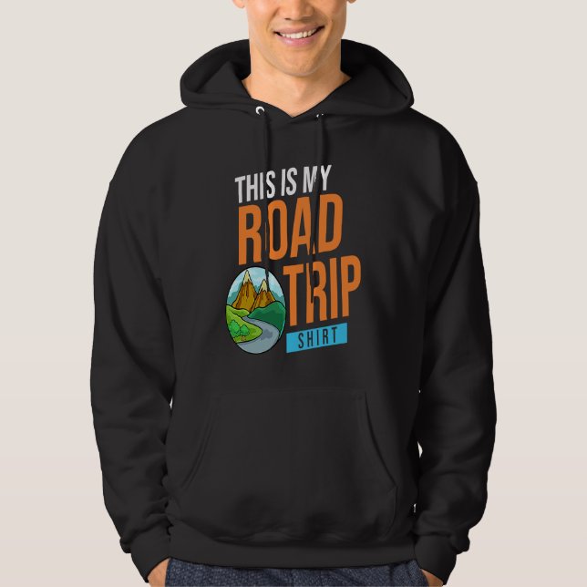 Family Road Trip Vacation Planner Usa Hoodie (Framsida)