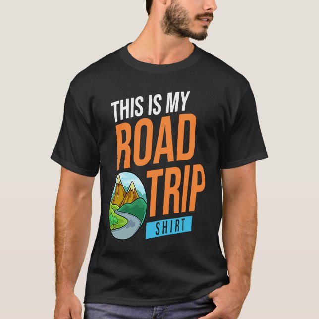 Family Road Trip Vacation Planner Usa T Shirt (Framsida)