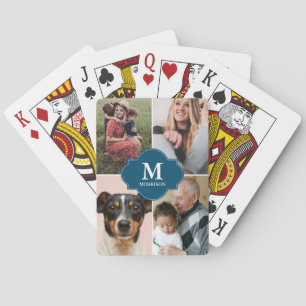 Family Roligt Deck: Personlig Family Photo Spelar  Casinokort