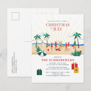 Family Roligt, sommarstuga Party Inbjudan Vykort