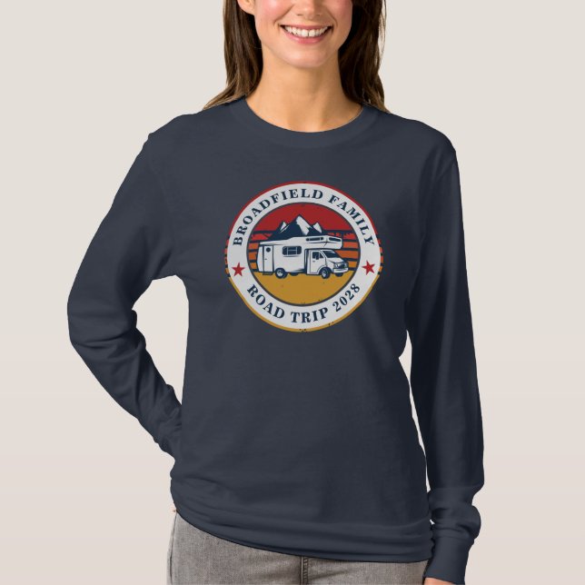 Family RV Road Resa Reunion Matching Mamma T Shirt (Framsida)