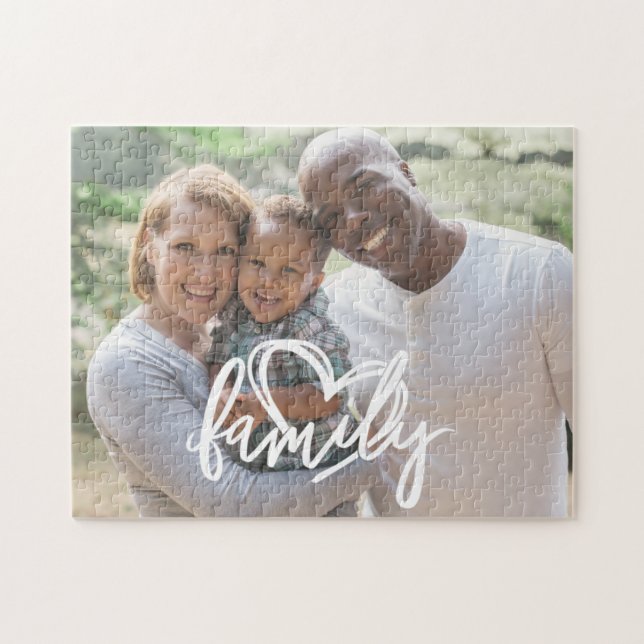 Family Script | Foto för Anpassningsbarnas familj Pussel (Horisontell)