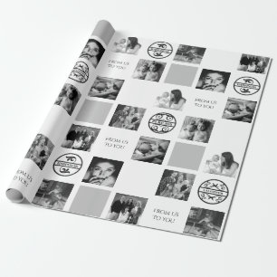 Family Sex Photo Anpassningsbar Black & White Presentpapper
