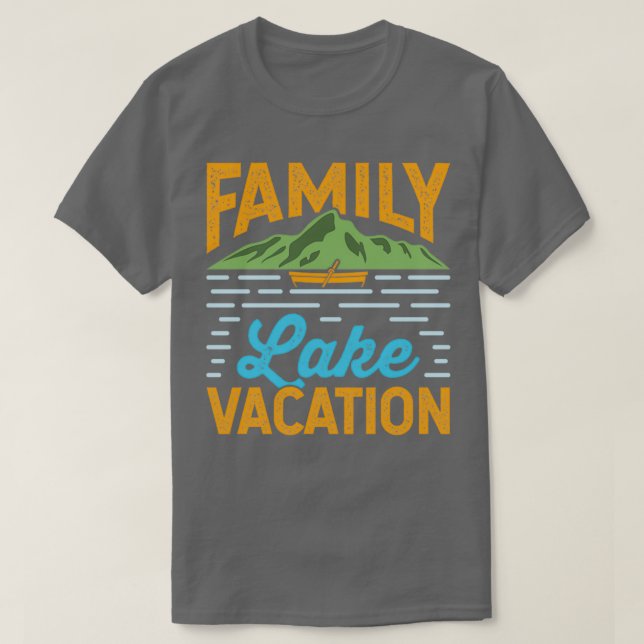 Family Sjö Vacation T Shirt (Design framsida)