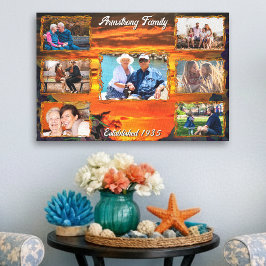 Family Sunset Collage 2584 Art. Canvastryck