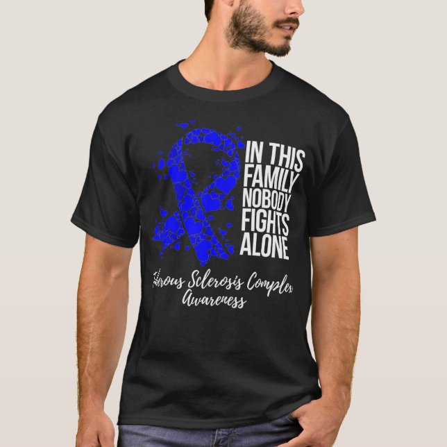 Family Support Tuberous Sclerosis Complex TSC Awar T Shirt (Framsida)