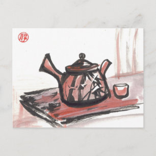Family Tea-vykort Vykort