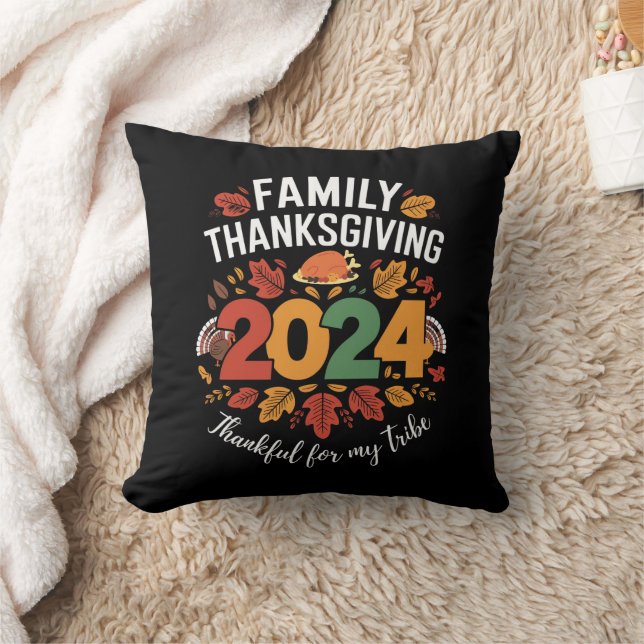 Family Thanksgiving 2024 - tack för min stam Kudde (Filt)