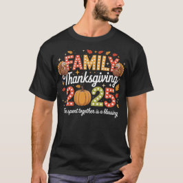 Family Thanksgiving Crew 2025 Matching Turkey T Shirt
