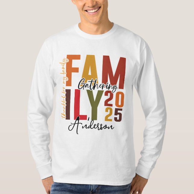 Family Thanksgiving-insamling 2025 | Turkiet och F T Shirt (Framsida)