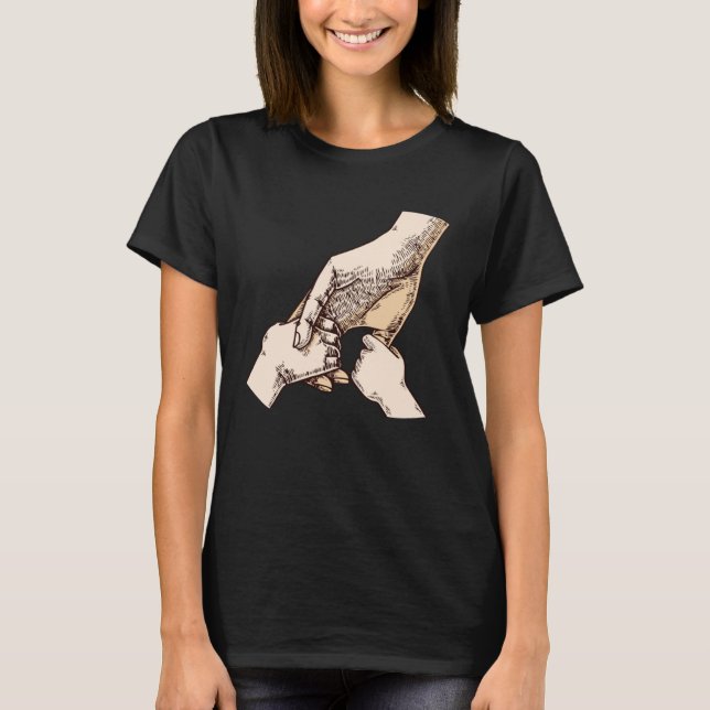 Family The Biggest Support System Parents Family T Shirt (Framsida)