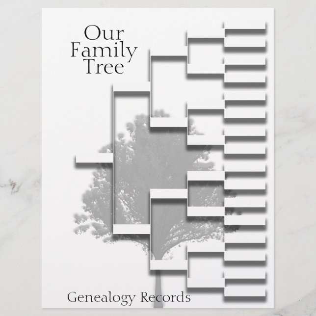 Family Träd Genealogy Pedigree (Framsida)