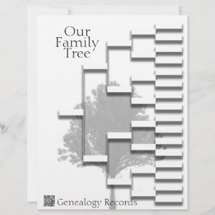 Family Träd Genealogy Pedigree QR-kod