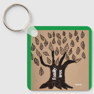 FAMILY TRÄD KEYCHAIN NYCKELRING