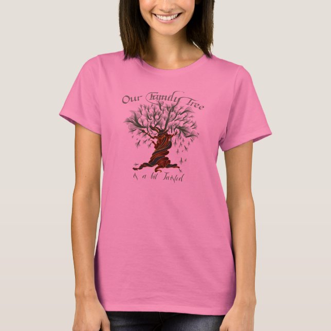 Family Träd One Ancestor T Shirt (Framsida)