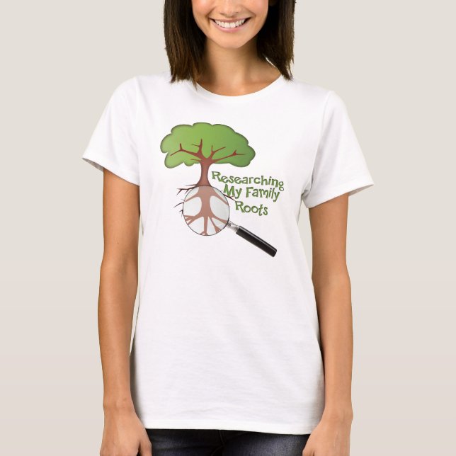 Family Träd One Ancestor Tee (Framsida)