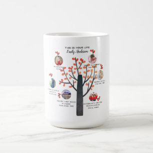 Family Träd Photo Collage Gift - ADD MILESTONES Kaffemugg