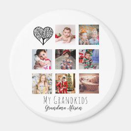 Family Träd Photo Collage Grandma Grandmor Gift Magnet