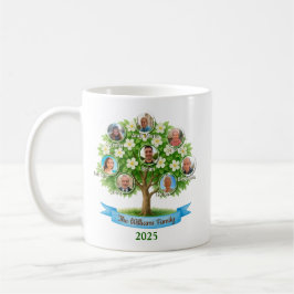 Family Träd Photo Namn Grandma Nana Coffee Gift Kaffemugg