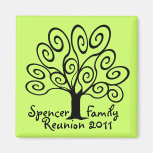 Family Träd Reunion Magnet