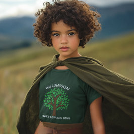 Family Tree Cool Custom Matching Reunion Kids T Shirt