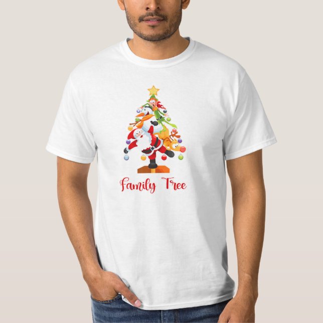 Family Tree | Holidays T Shirt (Framsida)