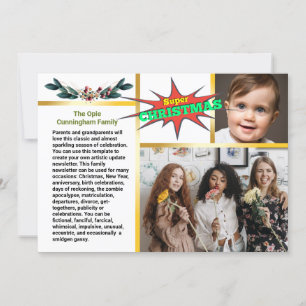 Family Update 🎄 ✨ Julnyhetsbrev Inbjudningar