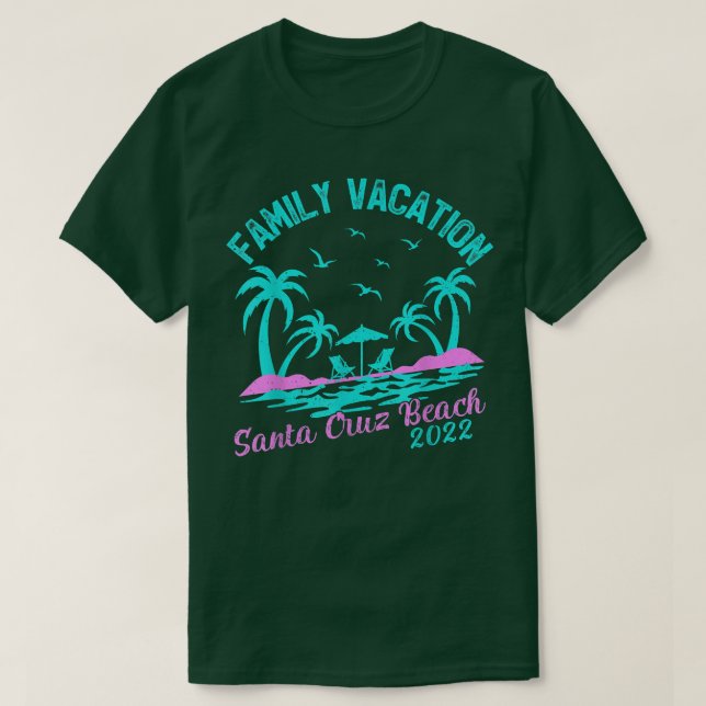 Family Vacation 2022 Handflatan Kalifornien Santa  T Shirt (Design framsida)