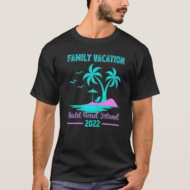 Family Vacation 2022 North Carolina Bald Head Isla T Shirt (Framsida)