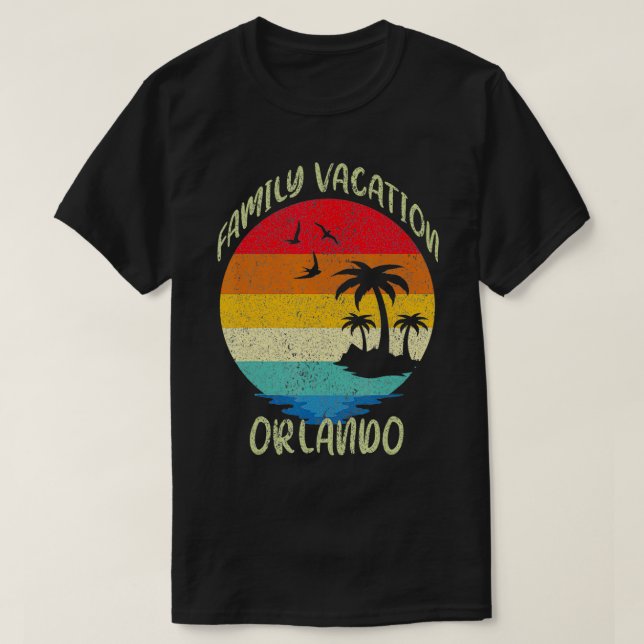 Family Vacation 2022 Orlando, Florida Summer Vacat T Shirt (Design framsida)