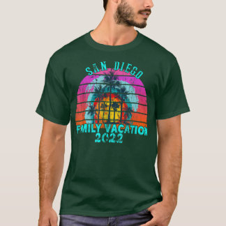 Family Vacation 2022 Summer Vintage San Diego Cali T Shirt