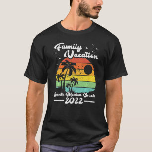Family Vacation 2022 Vintage California Santa Moni T Shirt