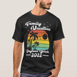 Family Vacation 2022 Vintage Florida Daytona Beach T Shirt