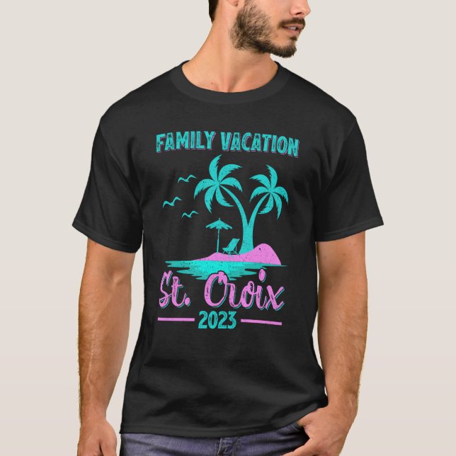 Family Vacation 2023 Handflatan Virgin Island St C T Shirt (Framsida)