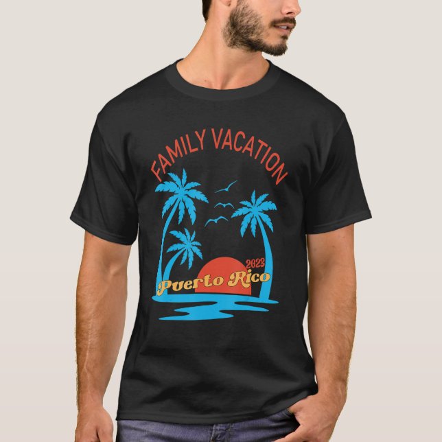 Family Vacation 2023 Puerto Rico Matching Group Su T Shirt (Framsida)