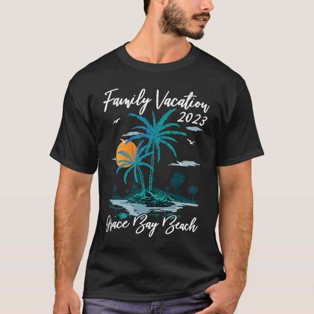 Family Vacation 2023 Sunset Turks and Caicos Grace T Shirt (Framsida)