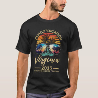 Family Vacation 2023 Vintage Virginia Beach T Shirt